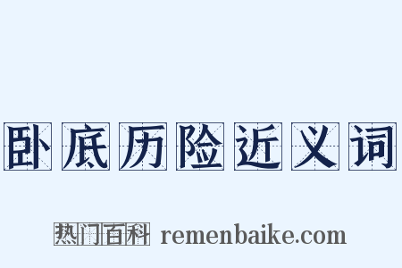 卧底历险近义词是什么意思的图片